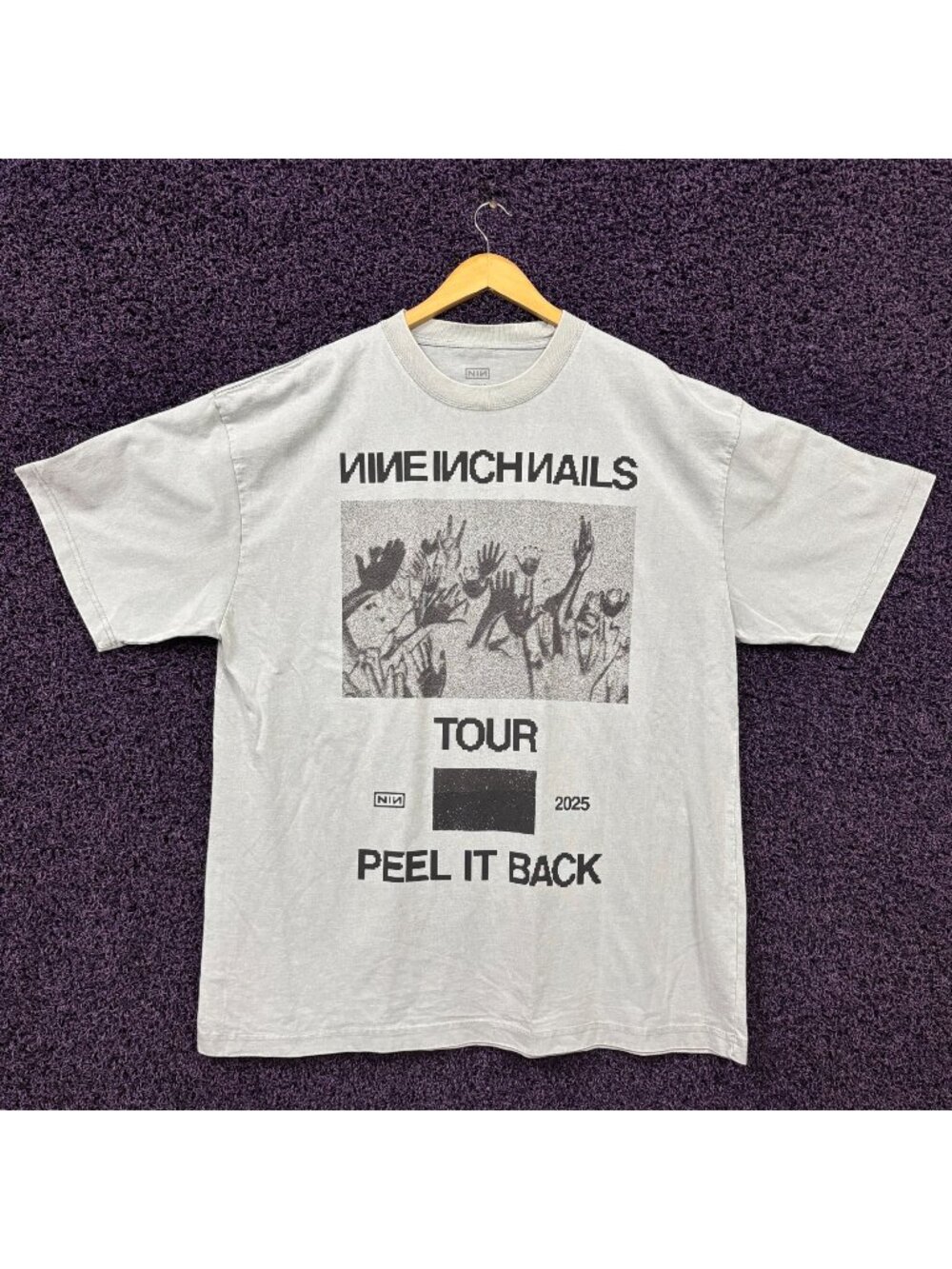 Nine Inch Nails Peel It Back Tour Dates Poster T-Shirt XXL